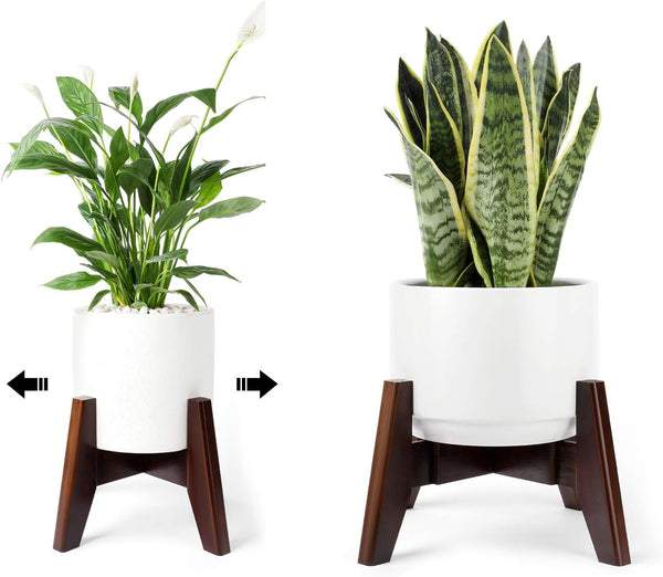 Seanmi Plant Stands for Indoor Plants, Bamboo Plant Stand, Mid Century Plant