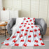 Crab Silhouette Flannel Fleece Blanket Throw Size,Super Soft Cozy Red Crab Plush