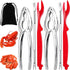 Artcom 7 Piece Seafood Tools Set - 2 Crab Crackers, 2 Lobster