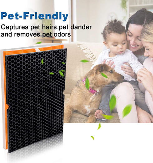 Flintar 116131 True HEPA Replacement Filter I, Compatible with Winix C555 Air Purifier, H13 Grade and Washable