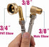 Dishwasher Installation Kit, 3/8 Inch Compression and MIP Elbow, 6 Foot Braided Stainless Steel Connectors, 41041