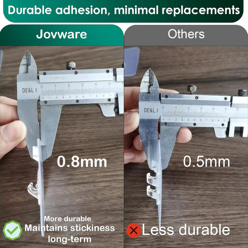 2 Pack Shower Caddy Adhesive Strips - Replacement for Shower Shelf