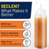 SECLENT 28 oz 6 Pack Condiment Squeeze Bottles, Salad Dressing Container, Ketchup and Mustard Bottles Squeeze, Sauces
