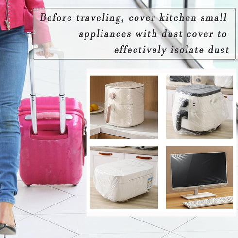 30 PCS Disposable Thickened Plastic Dust Covers for Kitchen Small Appliances, Air Fryer, Blender, and More