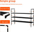 3 Shoe Rack Tier Shoe Organizer Shoe Storage Shoe Rack for Narrow Hallway Entryway Bedroom Easy Assembly (Black)