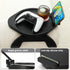 360 Couch Arm Table Tray, Sofa Clip on Tray Tables with Phone Holder, Bamboo Arm Rest Table for Couch, Folding Sofa