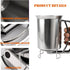 Stainless Steel Pancake Batter Dispenser, Professional Squeeze Handle Dispenser for Pancakes, Cupcakes, Muffins (900ml)