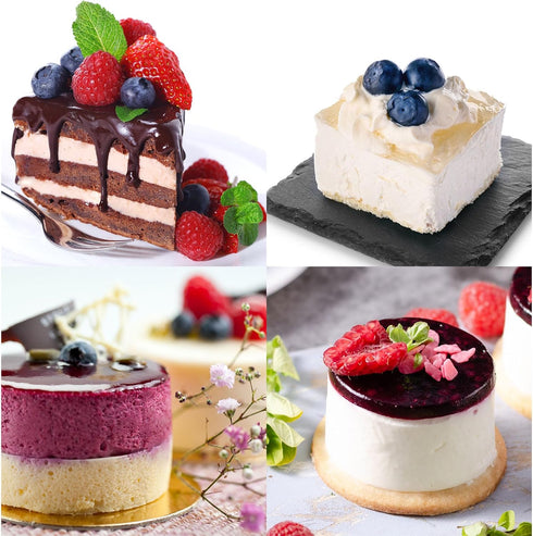 uxcell 1 Set Round Cake Ring, Stainless Steel Dessert Mousse Rings with Pusher for Mousse Cake, Silver