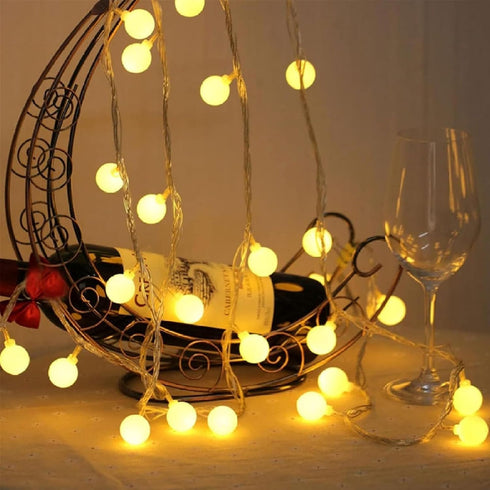 20 40 8 Globe String Lights, Feet LED Fairy Lights Battery Operated with Remote, Modes Indoor String Lights for Bedroom