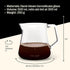 Fellow Mighty Small Glass Carafe, Manual Pour Over Coffee Beaker and Tea Steeper, 16.9 oz Clear Container