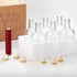 Set 6 6 oz, Mfacoy of Clear Glass Bottles, Reusable, T-Top Cap, Perfect for Wine, Oil, Vinegar, Kombucha, Beer, Water