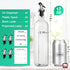 GMISUN Oil Dispenser for Kitchen, Olive Oil Dispenser Bottle, Cooking Oil Dispenser Bottle, Oil and Vinegar Dispenser Set 4Pack, Glass Oil Container Cruet-Oil Pourer Spout, Funnel and Labels by GM GMISUN