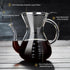 Unbreakable 8-Cup Pour Over Coffee Maker with Double Stainless Filter, Heat-Resistant Borosilicate Glass