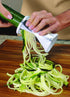 2.76"L 2.76"W 6.32"H, Veggetti Veggie Slicer, Dual Stainless Steel Blade Vegetable Cutter for Thick or Thin Noodle