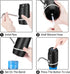 Flexzion Black Water Bottle Dispenser for 5/6 Gallon Jugs, Detachable Electric Cold Drink Pump for Desktop Countertop
