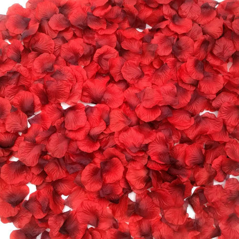 CODE FLORIST 2200 PCS Dark-Red Silk Rose Petals for Romantic Night, Wedding, Proposal Anniversary Decorations
