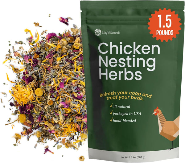 MagJo Chicken Nest Box Herbs, Bulk 1.5 pounds, Aromatic and Refreshes the
