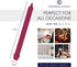 Colonial Candle Unscented Taper Candle, Classic Collection, Mulberry, 12 in, Pack of 12