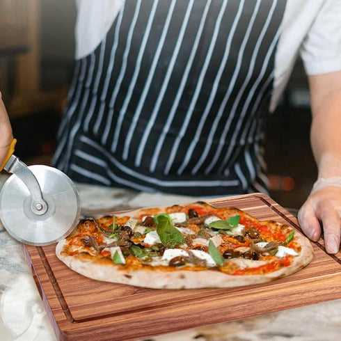 GAOMON 20 15 1.5" x In Extra Large Acacia Wood Cutting Board, Thick Kitchen Cutting Boards with Handle & Juice Groove