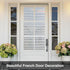 Coavas Window Privacy Film: Frosted Glass Decorative Window Clings, Opaque Static Cling, Heat Insulation, Sun Blocking
