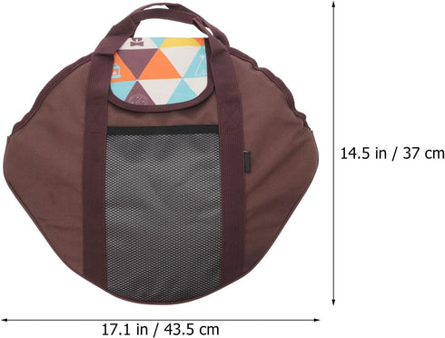 Cast Iron Skillet Bag, Heavy Duty Chef Bag for Camping Cookware or Oven Accessories