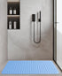 47.2" 31.5" Yolife Extra Large TPE Shower Mat, L x W Anti Slip Bath Mat with Drain Holes and Suction Cups, Large Size