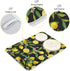 ALAZA Yellow Lemon on Black Dish Drying Mat, Absorbent Microfiber Small Pad for Kitchen Countertops 16 x 18 Inch