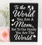 Mom Gift Sign, Handmade Wooden Quote Plaque for Mother's Day, Birthday, Christmas, Wall or Tabletop Decor