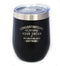 Congratulations on Pursuing Your Dream - 12oz Stainless Steel Wine Tumbler with Sliding Lid, Cute Gift for Coworker