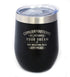 Congratulations on Pursuing Your Dream - 12oz Stainless Steel Wine Tumbler with Sliding Lid, Cute Gift for Coworker