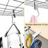 Coideal Boot Hanger Clips Hooks - 8 Pack Portable Stainless Steel Laundry Hook for Travel, Closet, Towel (Silver)