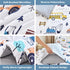 Set 3-Piece Set WINLIFE Construction Twin Comforter for Boys Teen Kids Bedding Reversible Lightweight Microfiber Forest