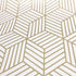 Gold and Beige Hexagon Geometry Stripped Adhesive Contact Paper, Removable Shelf Liner, 17.7 inch x 9.8 Feet