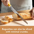 Bread Knife, 8.3 inch Stainless Steel Serrated Bread Cutter with Plastic Handle for Homemade Bread, Seki Japan