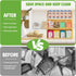 Counter 3 Packet LASZOLA Bamboo Tea Bag and Coffee Holder Organizer for Cabinet Office, Tier Large Capacity Vertical K