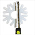 VictoryStore 10 Plastic Hanging Snowflakes Decorations Set of 10, 13656 (Four 10-Inch & Six 8-Inch Snowflakes)