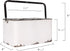 Creative Co-Op Distressed White Metal Caddy with 6 Compartments