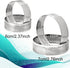 10 Pcs 2.37 Inch 304 Stainless Steel Tart Ring, Heat-Resistant Perforated Baking Tools