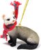 Delightful Ferret Tiny Miniature One Christmas Ornament