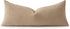 Pack 1 Decor,36x14 Inch MIULEE Textured Boucle Throw Pillow Cover Khaki Accent Solid Lumbar Pillow Case Decorative Soft