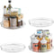 4 Pack Rotating Small Lazy Susan Turntable Organizer for Cabinet,9.5 Inch Clear