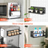 Magnetic Shelf with Paper Towel Holder for Fridge/Washing Machine/Garage, Magnet Kitchen Spice Rack for Refrigerator