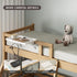 1 Magheo Bedside Shelf Foldable, Metal Clip-On Bunk Bed Table Shelf for Top Bunk Heavy Duty Bed Side Table Tray