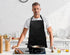Lenenz Pack 12 Adjustable Bib Apron - of Unisex Aprons for Men - Black Aprons with Pockets