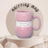 Boxer Gifts 'Knitting Keeps Me From Unraveling' Novelty Knitting Gift Mug, Light Pink with Realistic Yarn Detailing