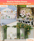 32-80 Inch Length Over the Table Rod Stand with Clamps, Adjustable Metal Balloon Flower Decorating Arch for Wedding