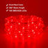Areful 16ft 360 Red LED Lights, Rope Lights, Flexible and Connectable Strip Lighting, Waterproof for Indoor Outdoor