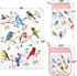 Vansolinne Birds Kitchen Dish Towels, Pot Holder, Oven Mitt with Loop Kit, Spring Gifts for Bird Lovers, BBQ Grilling,