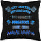 Funny AI Tech Geek Sarcastic Throw Pillow, 16x16, Multicolor, Blue