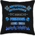 Funny AI Tech Geek Sarcastic Throw Pillow, 16x16, Multicolor, Blue